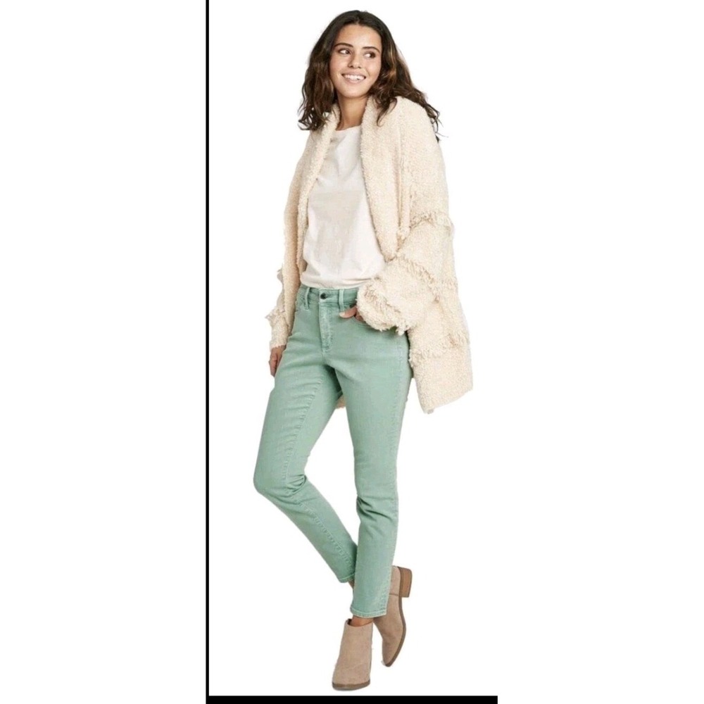 Green Mid-Rise Skinny Ankle Jeans, Women's 4 / 27 Long, Universal Thread